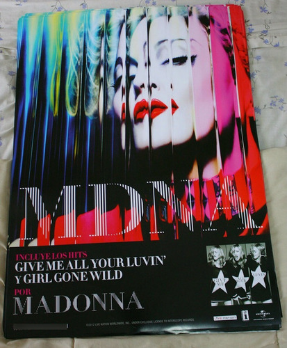 Madonna Mdna Poster 2012