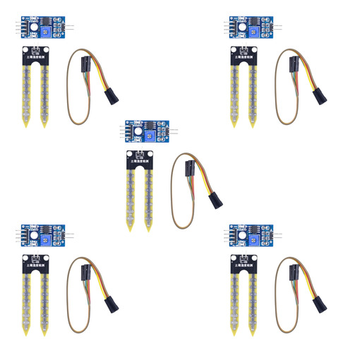 X5 Modulo Sensor De Humedad De Suelo Tierra Arduino 