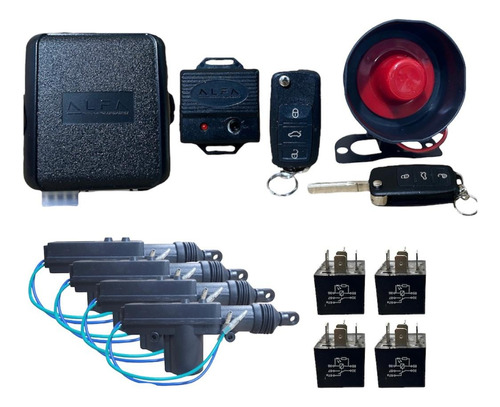 Alarma Alfa Antiasalto Con 4 Actuadores Y 4 Relay