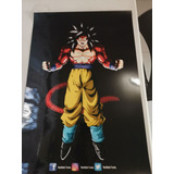 Goku Super Saiyajin Fase 4 En Poster, Con Realidad Aumentada
