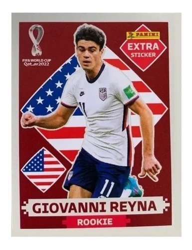 Figurinha Legend Giovanni Reyna Bordô - Copa 2022