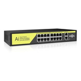 Switch Poe 16 100m Poe 2 Uplink 1000m 250w