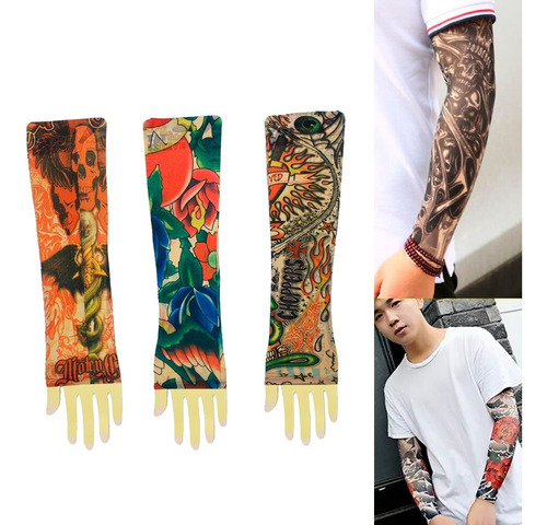 3x - Mangas Tatuaje Protectora Uv Sol - Diseño A Elegir