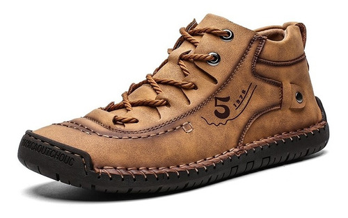 Hombres Zapatos Casual Cuero Senderismo Botas De Tobillo