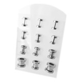 Blister X12 Expansores Tunel De 1 A 6 Mm Piercing C:4819