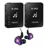 Retorno De Palco M-vave Trasmissor +1 Receptor +1 Fone Roxo