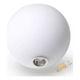 Globo De Vidro Esfera Bola 12 Cm Fosco Leitoso 12 Cm C/ Led Cor Branco Bivolt