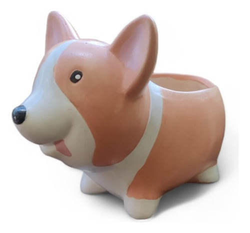 Maceta Perro Corgi Decoración Animal