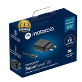 Carregador Motorola Moto One Macro Turbo Power Anatel + Nfe
