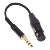 Cable Adaptador De Audio 6.35 Mm Macho A 4 Pines Xlr Hembra