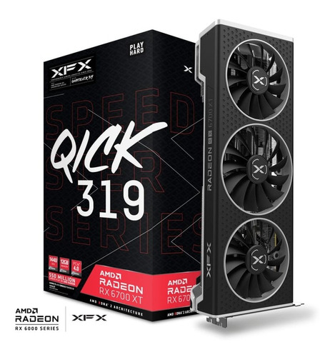 Amd Radeon Rx6700xt Qick 319 Black 12gb