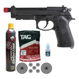 Pistola Airsoft M92 Blowback Metal Greengás Rossi 6mm