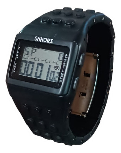 Reloj Bloque Lego Joven Niño Niña Ajustable Negro Shhors 