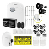 Kit Intelbras De Alarme + Cerca Elétrica 110m 4 Cantos