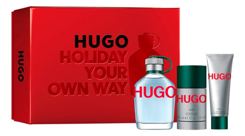 Hugo Boss Cantimplora Men Edt 125ml+sg 50m Deo 75ml