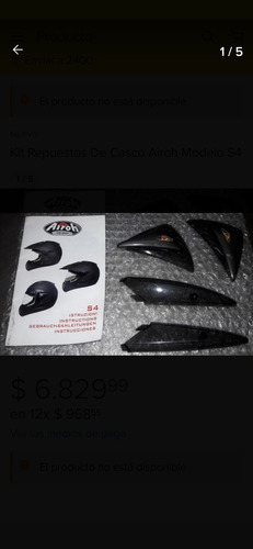 Kit Repuestos De Casco Airoh Modelo S4