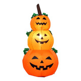 Fantasma De Calabaza Inflable De Halloween De 4 Pies Con [u]