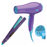 Combo Planchita De Pelo Gama Elegance Bloom + Secador Boquil