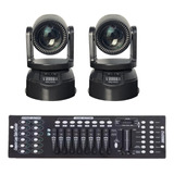 2 Moving Head Beam Rgbw 100w 7 Gobo + Mesa Dmx