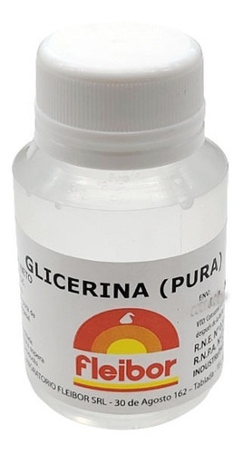 Glicerina Pura Vegeltal Conservante Reposteria Fleibor 60cc