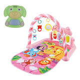 Kit Tapete De Atividades Rosa Menina + Dog 7 Musicas 12,5cm