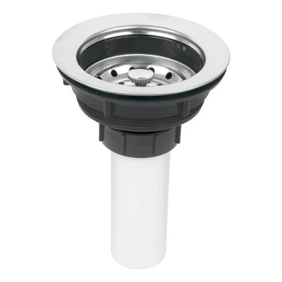 Contracanasta Para Fregadero 3 1\u002F2 Tubo Pvc Cocina Tarja Color Plateado | MercadoLibre