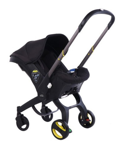 Cochecito De Paseo Love Smart 1010 Negro Con Chasis Color Gris Oscuro