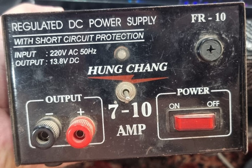 Fuente Regulada 13.8 Volt 10 Amper Hung Chung Proteccion