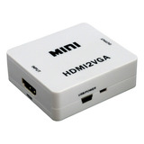 Adaptador Hdmi A Vga 1080p Full Hd + Audio - Convierte Seña