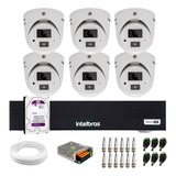 Kit Intelbras 6 Vhd  3220 D Mini, Dvr Mhdx 1008c C/1 Tb 