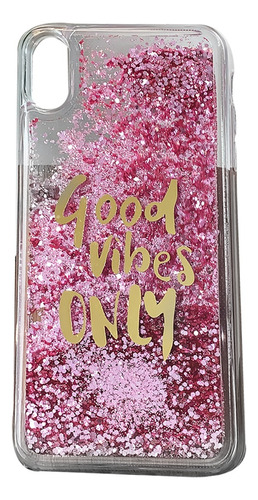 Funda Protec Brillos Para iPhone Con Glitter Liquido