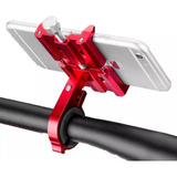 Soporte Para Celular De Aluminio Para Bicicleta Rockbros Color Rojo