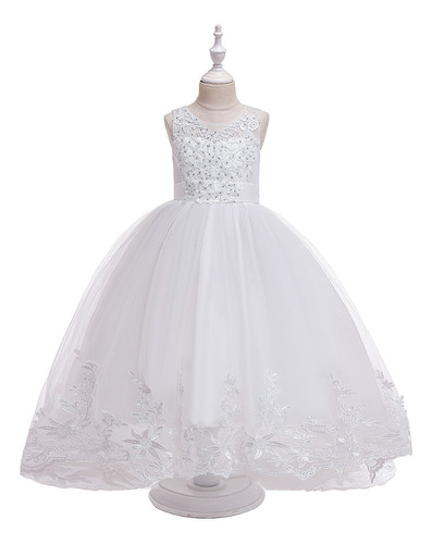 Vestido De Princesa De Encaje De Vestido De Novia Para Niñas