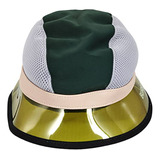 Gorro Pescador Burberry Verde Oscuro/gris, Talla S