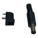 10pçs Conector Jack Femea J4 + Plug Macho P4 2.1x5.5mm