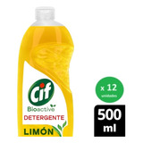 Caja Detergente Lavavajilla Cif 500cc X12 Un.- Dh Tienda