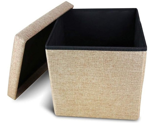 Puff Silla Cubo Organizador Plegable Con Cajón Almacenador