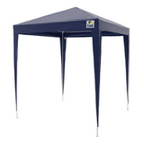 Tenda Gazebo Azul Polietileno 2x2 Metros Desmontável Praia