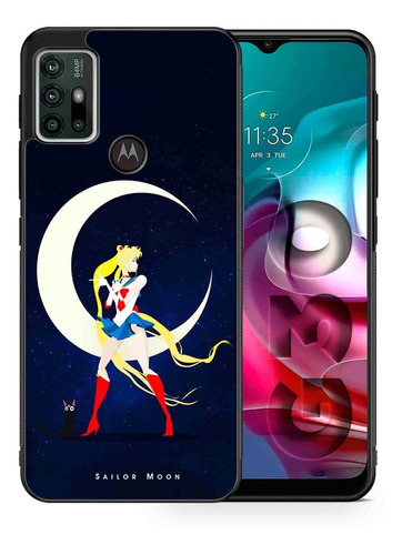 Funda Moto G30 Sailor Moon Tpu/pm Uso Rudo