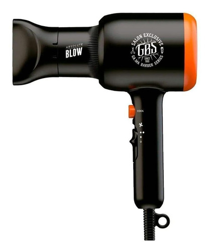 Secador De Pelo Ga.ma Italy Gbs Absolute Blow Negro/naranja 220v - 240v