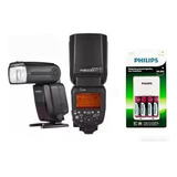 Flash Yongnuo Yn 600 Ex Rt Il + Carregador C/ 4 Pilhas