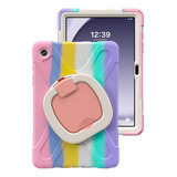 Funda De Pc De Silicona Rosa Para Samsung Galaxy Tab A9+