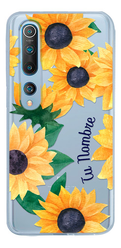 Funda Para Xiaomi Para Mujer Girasoles Con Tu Nombre