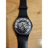 Reloj Swatch Black Silver Glam So29b1o9 Hombre Adultos