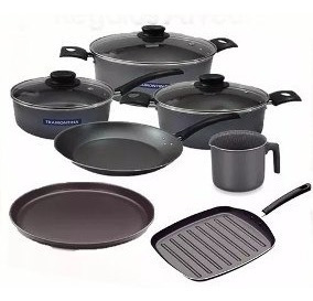 Set Combo Juego De Cocina Tramontina Teflon 7 Unidades.