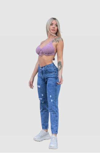 Jeans Mujer Mom Urbano Modelos Exclusivos Calce Perfecto