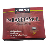 Paracetamol Tabletas De 500mg Kirkland Caja Con 100 Tabletas