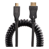 Cable Micro Hdmi A Mini Hdmi En Espiral Ucec De 11,81/30 Cm