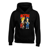 Hoodie Buzo Capota Ac-dc Rock Xgt Series Saco