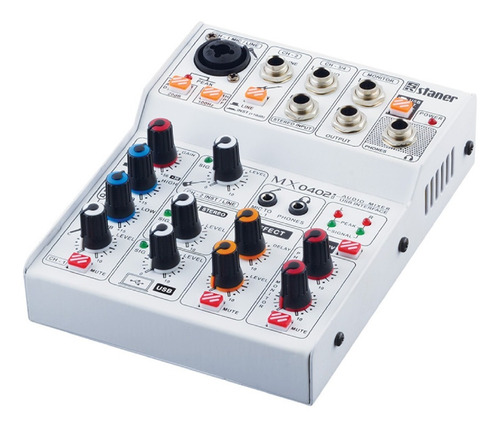 Mixer Mesa Interface 4 Canais Mx0402i Usb Bt